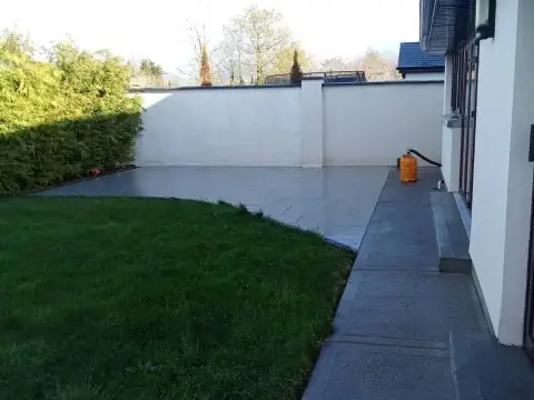 Concrete path and patio cleaned in a Gorey back garden.
