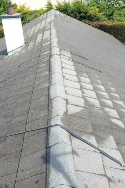 Wexford roof having been cleaned of its moss and lichen